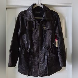 NWT Cheryl Nash crocodile pattern jacket